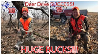 Iowa DEER DRIVES 2020  HUGE BUCKS DOWN [upl. by Millhon995]