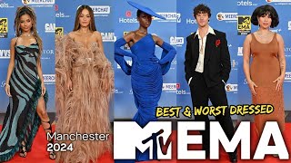 TOP 10 BEST amp WORST DRESSED AT THE MTV EUROPE MUSIC AWARDS 2024 EMAs [upl. by Haerb209]