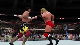 Sid Justice vs Jake quotThe Snakequot Roberts  WWF Superstars October 1991 WWE 2K16 Universe [upl. by Icak]