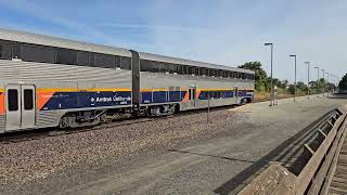 Amtrak San Joaquin 714 at Antioch CA with CDTX 6965 Cab Car and 2012 F59PHI amtrak [upl. by Ginsberg]