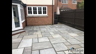 Kandla Grey Indian Sandstone Patio in Chelmsford [upl. by Follansbee871]