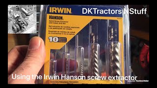 Broken bolt extraction with IrwinHanson screw Extractor 11117 [upl. by Recha976]