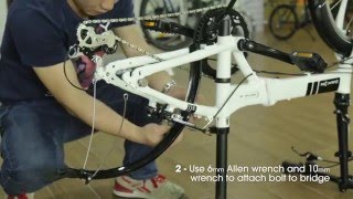 How to Attach FendersMudguards to your DAHON Folding Bike [upl. by Paulie]