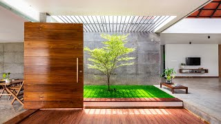 A Lush Modern Tropical House In Kerala With Indoor Greenery [upl. by Dnomyad]