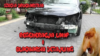 Szkoła Druciarstwa Bmw 550i Regeneracja Lamp i Blacharski Detajling Wazzup [upl. by Nahtanha]