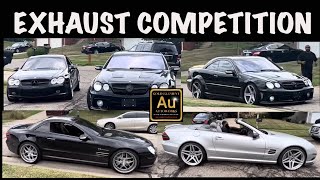 AMG EXHAUST COMPETITION😲💨Mercedes CL55 Borla MBH Headers vs SL55 Cat Delete vs SL55 Straight Pipe [upl. by Andree]