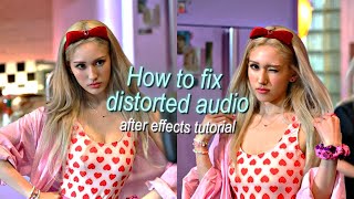 how to fix distorted audio  after effects tutorial [upl. by Gualterio]