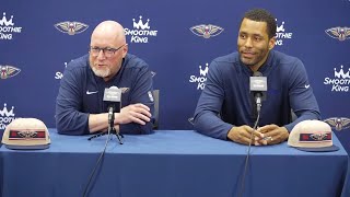 David Griffin amp Bryson Graham talk Pelicans Draft Pick Yves Missi  2024 NBA Draft [upl. by Anselma737]