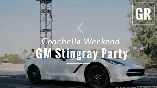 Corvette Stingray Desert Pool Party at the Bootsy Bellows Coachella Weekend 1  Gadget Review [upl. by Raven]