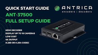 ANT 37500 full user Guide HD 1080p [upl. by Esinal874]