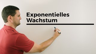 Exponentielles Wachstum Grundlagen WachstumsZerfallsfaktor Startwert  Mathe by Daniel Jung [upl. by Alodi670]