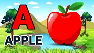 A for apple  b for ball  alphabets abcd abcd song a for apple b for ball  a to z kids song [upl. by Atsilac]