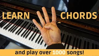 Learn 4 Easy Chords to Quickly Play Thousands of Songs [upl. by Aikemat]