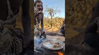 What a delicious Soup Hadza Makes middle of nowhere 😔😋😍hadzabetribe food [upl. by Oiramal]