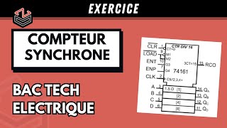 ÉLECTRIQUE ⚡ Part 6  Compteur Synchrone Exercice sur le chronogramme [upl. by Hedwiga]