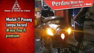 Mudah  Pasang lampu hazard di mio fino [upl. by Ecitnirp]