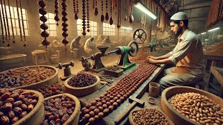 Crafting Rosaries from Date Seeds A Fascinating Process in a Local Factory [upl. by Fessuoy]