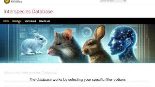 Demonstration of Interspecies Database [upl. by Weinberg]