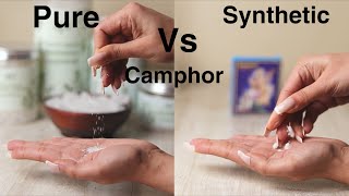 Pure Vs Synthetic Camphor  Bhimseni Camphor [upl. by Alhsa]