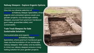 Railway Sleepers Garden  Organic amp Untreated Solutions [upl. by Kano]