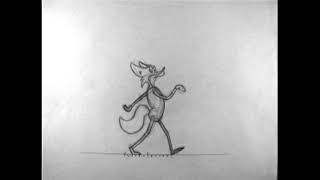 Snooty Fox Walk Cycle Pencil Test [upl. by Wiskind374]