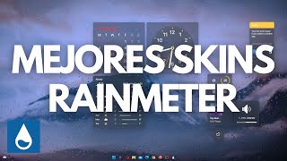 Mejores SKINS para RAINMETER  Personaliza tu Windows minimalista  Guía de uso 🔥✅ [upl. by Adnamal713]