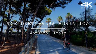 Tortoreto  Alba Adriatica Lungomare Seafront Abruzzo Italy 4K Tour [upl. by Ahsenar733]