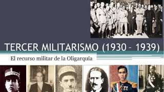 Tercer Militarismo 1930  1939 años de crisis [upl. by Retsevel282]