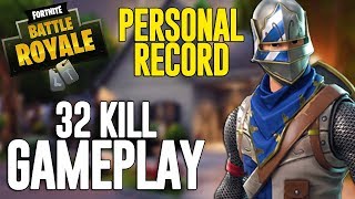 32 Kill Solo Squads Fortnite Battle Royale Gameplay  Ninja [upl. by Otho]