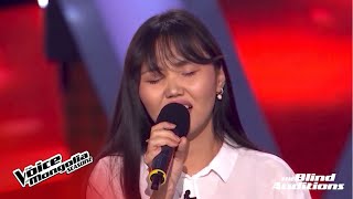 BinderyaB  quotTsenkher Zurkhquot  Blind Audition  The Voice of Mongolia S2 [upl. by Aelyk]