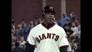 Bonds Hits Infield Fly Defense Doesnt Know the Rules Tying Run Scores [upl. by Marino]