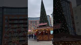 Opening the Christmas Market in Gunwharf Quays Porthsmouth 🇬🇧 [upl. by Saturday]