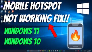 How To Fix Mobile Hotspot Not Working in Windows [upl. by Mahoney]