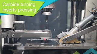 Carbide turning inserts pressing [upl. by Siberson]