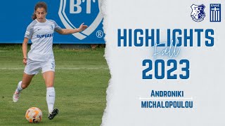 Fall 2023 Highlights  Androniki Michalopoulou  Farul Constanța Greek National Team [upl. by Ecreip]