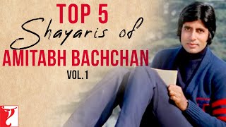 Top 5 Shayaris  Volume 1  Amitabh Bachchan  Sahir Ludhianvi Javed Akhtar Harivansh Rai Bachchan [upl. by Hassadah]