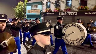 Camlachie Loyal Star Glasgow  Downshire Guiding Star band parade 2024 [upl. by Nodnol]