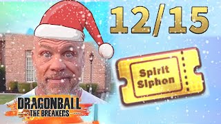 December 15th Calendar REWARD x1 Spirit Siphon Ticket 🎁 Dragon Ball The Breakers [upl. by Adnalor]