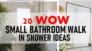 20 small bathroom walk in shower ideas Design [upl. by Gensler]