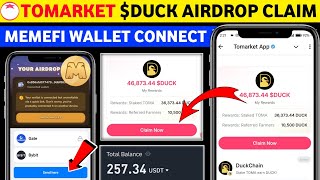 Memefi Airdrop okx wallet connect problem  Tomarket DUCK airdrop claim  memefi new update today [upl. by Fisk]