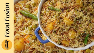 Matar Aloo Pulao Ramzan Special Recipe by Food Fusion [upl. by Ynatterb]