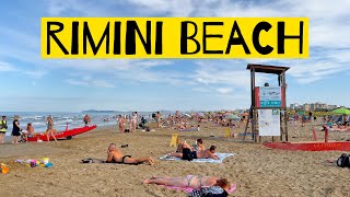 Free Beach in Rimini  Italy  Summer 2022 [upl. by Naloj]