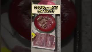 BBQ grill dirumah bbqlovers bbqdinner dagingsegar mukbang [upl. by Notnats]