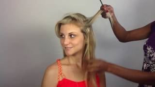 How To Apply Clip In Hair Extensions for fine thin hair [upl. by Falito]