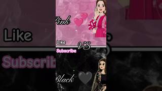 Pink🆚️Black Dress👗nail💅sandals👠trendingshortsartcraftdiysongsmusicmrbeastlove bollywood [upl. by Prentiss]