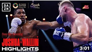 FIGHT HIGHLIGHTS  Anthony Joshuavs Otto Wallin [upl. by Rickard68]