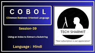 Substring Extraction in COBOL  Extract a Substring using an index Session39 [upl. by Tseng]