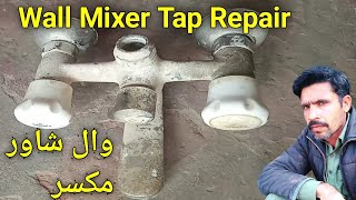 how to repair a shower mixer tap  wall Mixer valve repair  shower tap spindle repair [upl. by Endres154]