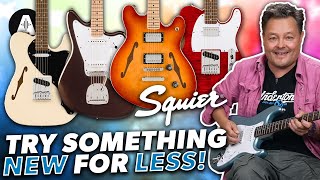 New Squier Affinity Guitars  Try Something New for Less [upl. by Atteuqcaj]