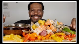 RARE MILE HIGH SEAFOOD BOIL WITH Bloveslife SMACKALICIOUS SAUCE  MUKBANG  playgrubbin [upl. by Love939]